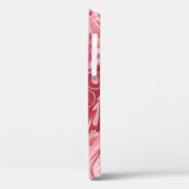 Rode Roze Abstracte Bloemen Custom Naam Case-Mate iPhone Case (Achterkant / Links)