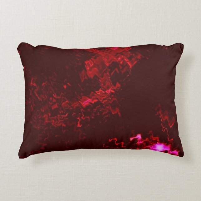 Rode roze accent kussen (Voorkant)