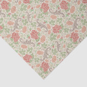 rode roze anjers Mums Floral Tissuepapier (Detail)