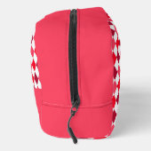 Rode & Roze Argyle Diamant Patroon Toilettasje (Rechts)