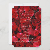 rode roze bladen horizontaal kaart (Achterkant)