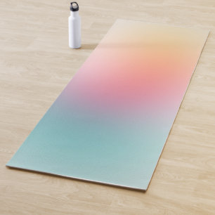 Rode Roze Blauwe Paarse Gele Groene Kleuren Sjablo Yogamat