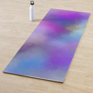 Rode roze blauwe Paarse gele Sjabloon Yogamat