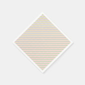 Rode roze blauwe Paarse witte strepen blanco Servet (Hoek)