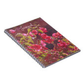 Rode Roze Bloemen in Zonneschijn Journal Notebook Notitieboek (Rechterzijde)