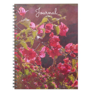 Rode Roze Bloemen in Zonneschijn Journal Notebook Notitieboek