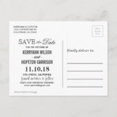 Rode & Roze Bloemen & Zilveren Glitter Save the Da Aankondigingskaart (Achterkant)