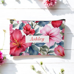 Rode Roze Bloemige Waterverf Elegant Etui