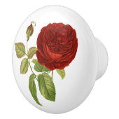  rode roze botanisch keramische knop (Rechts)