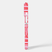 Rode Roze Curve Golflijn Abstract Moderne Meisje Case-Mate iPhone Case (Achterkant / Links)