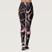rode roze en grijze ovariëteiten , niet te verwaar leggings (Achterkant)