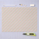 Rode, roze en groene strepen kerstpatroon tissuepapier (Craft)