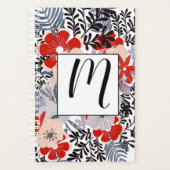  rode roze en lavender Floral Planner (Voorkant)