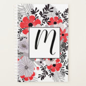  rode roze en lavender Floral Planner (Voorkant)