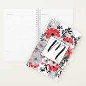  rode roze en lavender Floral Planner (Display)