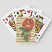 rode roze en muziek speelkaarten (Achterkant)