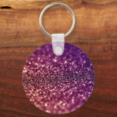 Rode roze en Paarse spaarpjes met glitter design Sleutelhanger (Voorkant)