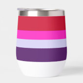 Rode, roze en Paarse streepjespatroon (Rechts)