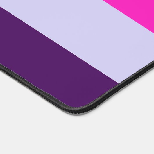 Rode, roze en Paarse streepjespatroon Bureaumat (Hoek)