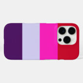 Rode, roze en Paarse streepjespatroon Case-Mate iPhone Case (Achterkant (horizontaal))