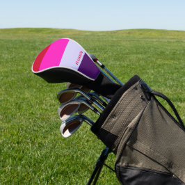 Rode, roze en Paarse streepjespatroon Golfheadcover