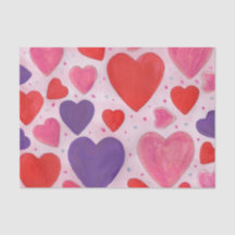 Rode roze en Paarse Valentijnsdag — Hearts Design
