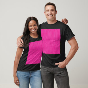 Rode, roze en paarse verfstreken overlappen elkaar t-shirt