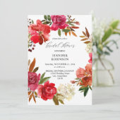 Rode roze en roze Vrijgezellenfeest Kaart (Staand voorkant)