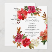 Rode roze en roze Vrijgezellenfeest Kaart (Voorkant / Achterkant)