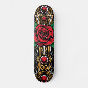 Rode roze en Rubys Persoonlijk Skateboard