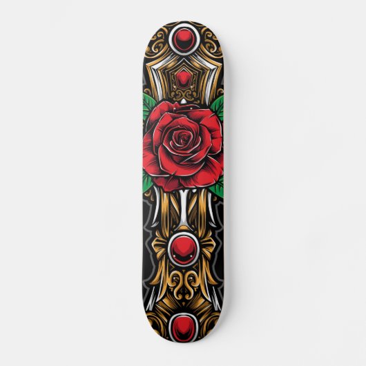 Rode roze en Rubys Persoonlijk Skateboard (Voorkant)