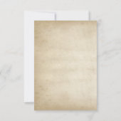 Rode roze en sierbloem RSVP kaartje (Achterkant)