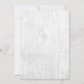 Rode roze en Thorn Rustic Fairytale Vrijgezellenfe Kaart (Achterkant)