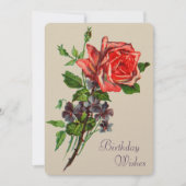 Rode roze en Violet Kaart (Voorkant)