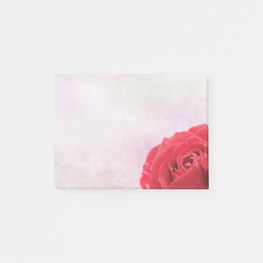 Rode roze en waterdruppel post-it® notes (Voorkant)
