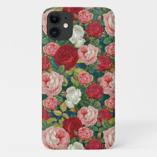  rode, roze en witte rozen Case-Mate iPhone case