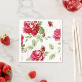 Rode roze en zwarte inlegluiers servet (Insitu)