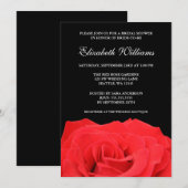 Rode roze en zwarte Vrijgezellenfeest Kaart (Voorkant / Achterkant)