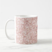 Rode Roze Glitter Vlinders Koffiemok (Links)