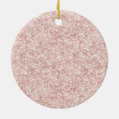 Rode Roze Glitterende Vlinders Kerstmis Keramisch Ornament (Achterkant)
