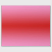 Rode Roze Gradiënt Ombré #2 Cadeaupapier (Vlak)