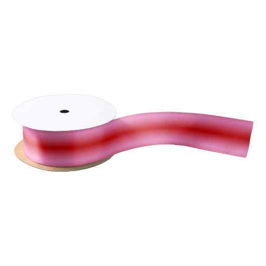 Rode Roze Gradiënt Ombré #2 Satijnen Lint (Spoel)