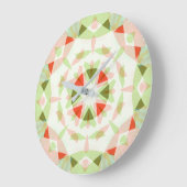 Rode Roze Groen Kerst Ster Dopamine Decor Grote Klok (Hoek)