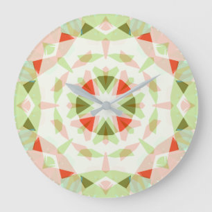 Rode Roze Groen Kerst Ster Dopamine Decor Grote Klok
