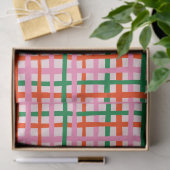 Rode Roze Groene Strepen Tissuepapier (Geschenk)