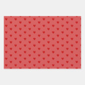 Rode roze hart Valentijn's Day Inpakpapier Vel (Voorkant 3)