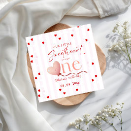 Rode Roze Hart Valentijnsdag Verjaardag Servet