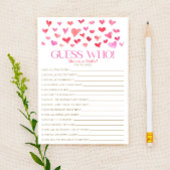 Rode roze harten dachten dat ik raad wie. Baby sho Briefpapier