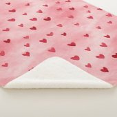 Rode Roze Harten Liefde Sherpa Deken (3/4)