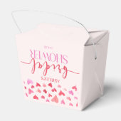 Rode Roze Harten Valentijn Bruids Shower  Bedankdoosjes (Achterkant)